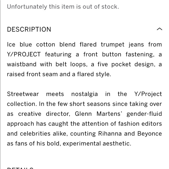 Y/PROJECT
Flared trumpet jeans. - Picture 2 of 4